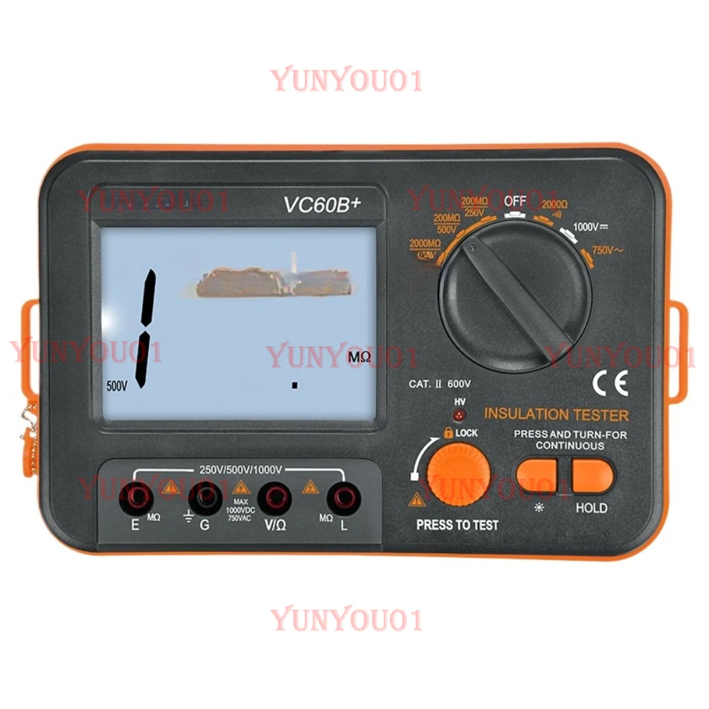 Фото Vc60b MEGOHMMETER короткое замыкание автоматические нулевые антимагнитные изоляционные сопротивления встряхивающие часы промышленный инструмент №1