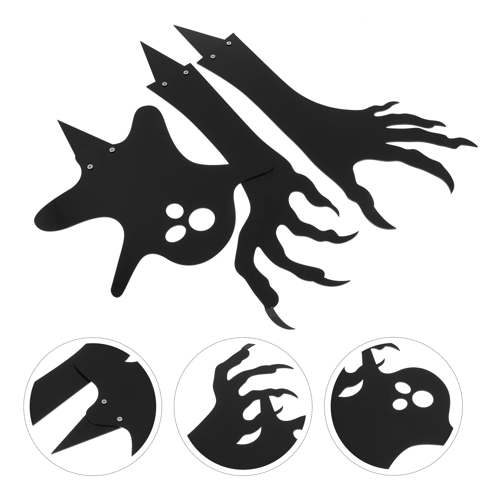 

Scary Sign Warning Stake Lawn Yard Decor Garden Party Signs Supplies Theme Beware House Haunted Yards Silhouette Stakes