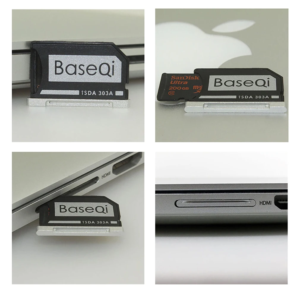 BaseQi оригинальный адаптер для MacBook Pro Retina 13 дюймов карта Microsd полностью скрытый Mac