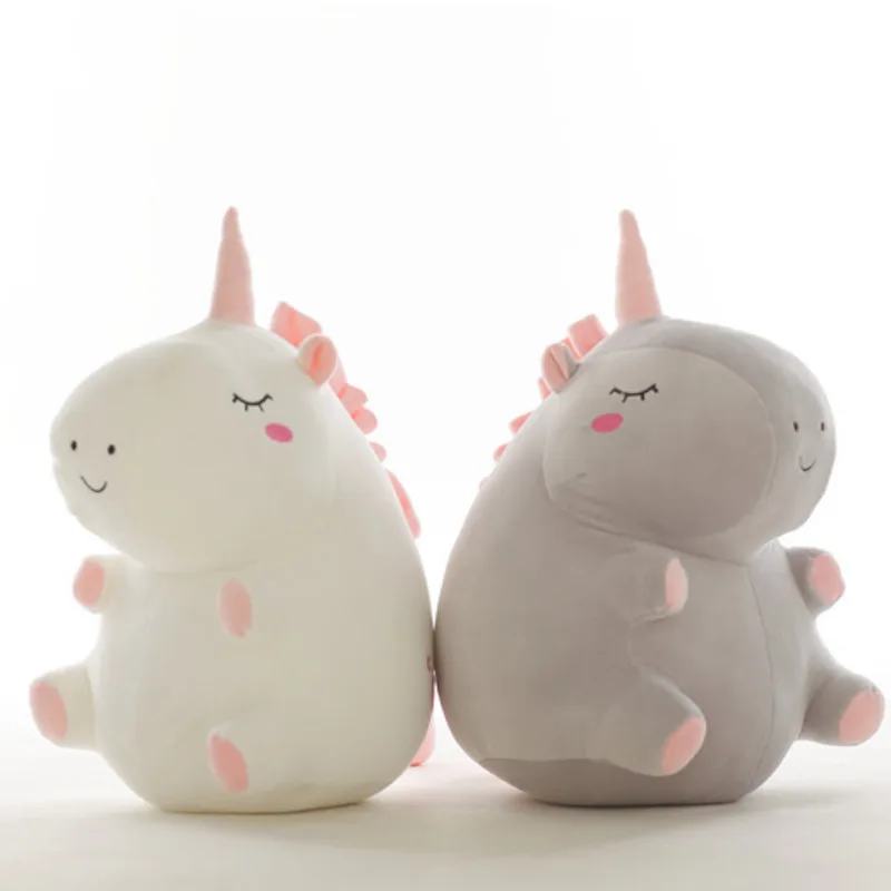 25cm Cute Animal Fat Unicorn Plush Toy Doll Soft PP Cotton Stuffed Pillow Baby Kids Girl Birthday Christmas Gifts Ornaments