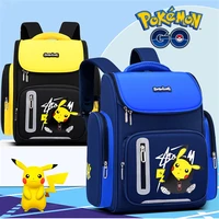 pokemon student schoolbag anime pikachu boys cartoon children backpack space schoolbag reflective waterproof breathable bag gift