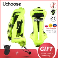 uchoose motorcycle airbag vest air bag system motorcycle life jacket reflective safety ce protector motocross racing riding