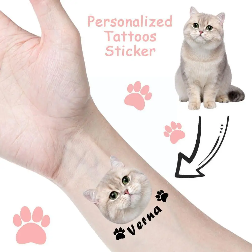 

Customized Personalized Temporary Tattoo Sticker DIY Waterproof Tatoo Make Your Own Custom Design Tattoo For Logo Wedding P T2S5