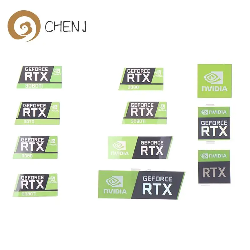 

5 шт., декоративные наклейки для ноутбука NVIDIA GTX GEFORCE