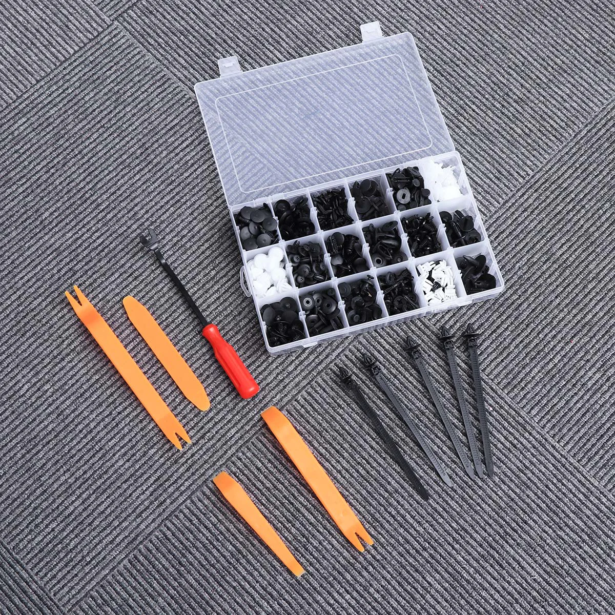 

435 Pcs Car Push Pin Clips Bumper Fastener Rivet Clips Car Push Type Panel Push Fastener Kit for GM