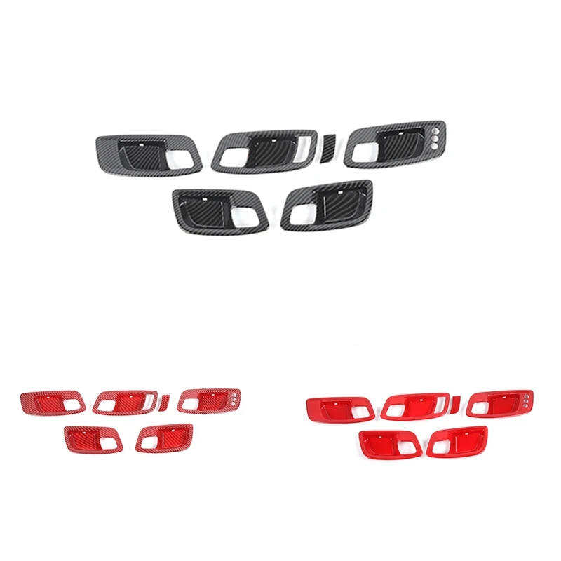 

Inner Door Handle Bowl Cover Trim Interior Accessories for Dodge Charger Accessories 2015-2021