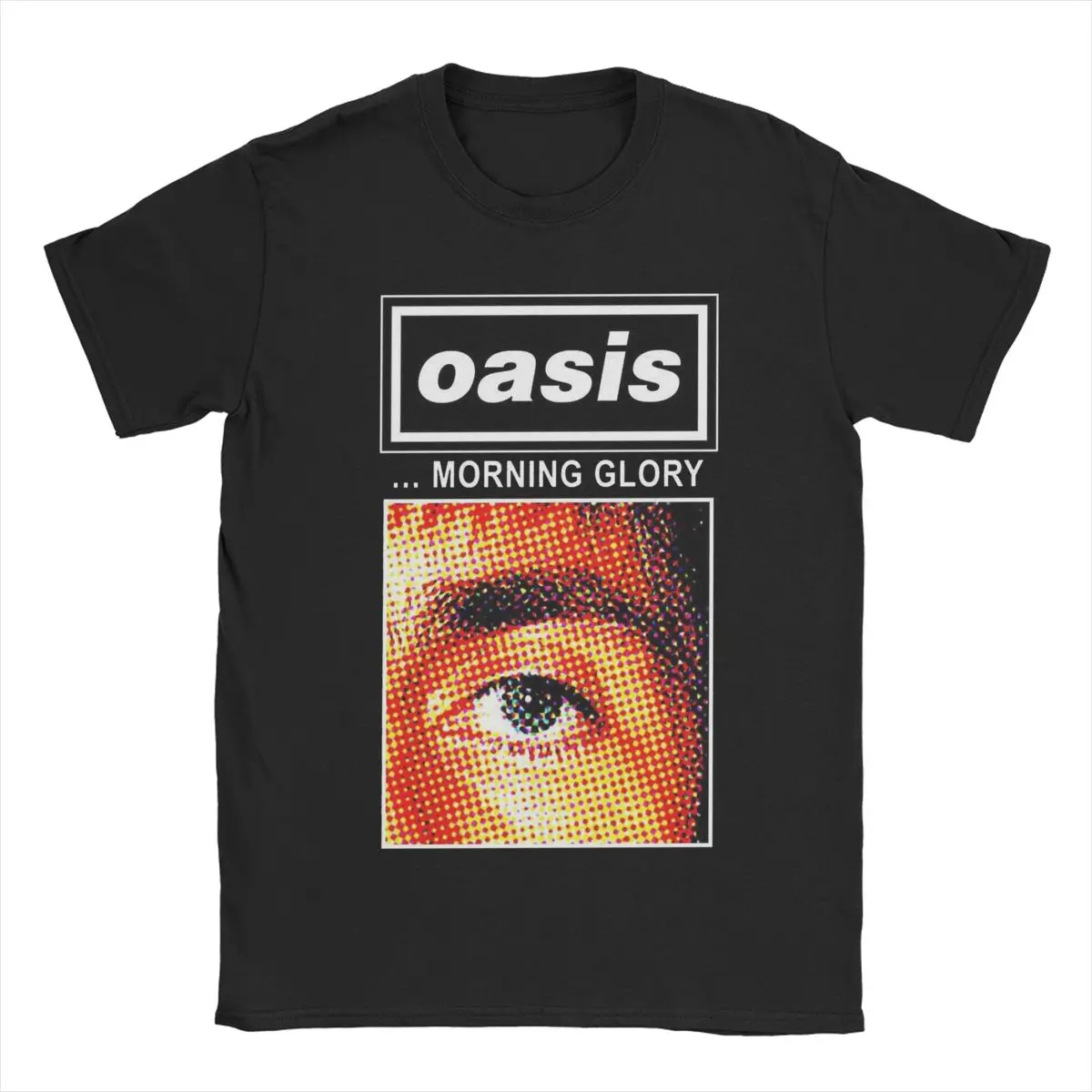 Мужская футболка с круглым вырезом из чистого хлопка