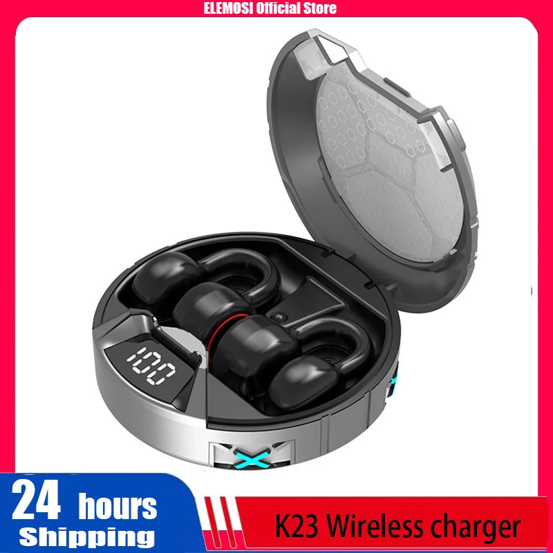 

K23 Wireless Bluetooth Earphone 5.0 AAC Noise Cancel Voice Assistant Earbuds Waterproof Painless Bluetooth Headphone