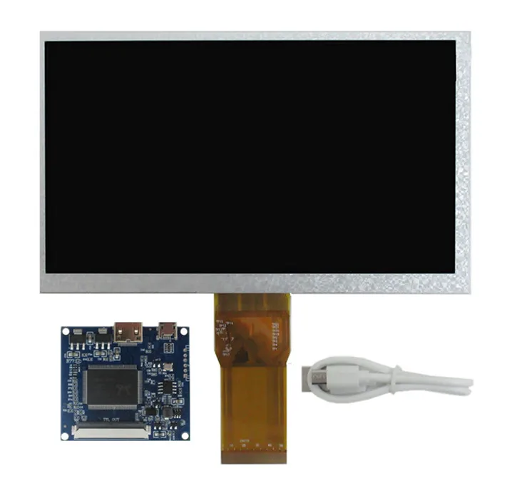 7 Inch 1024*600 Screen Display LCD Monitor Driver Control Board Mini HDMI-Compatible For Lattepanda,Raspberry Pi Banana Pi PC