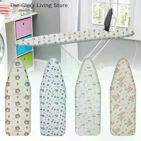 Термостойкий чехол для гладильной доски с цветочным принтом