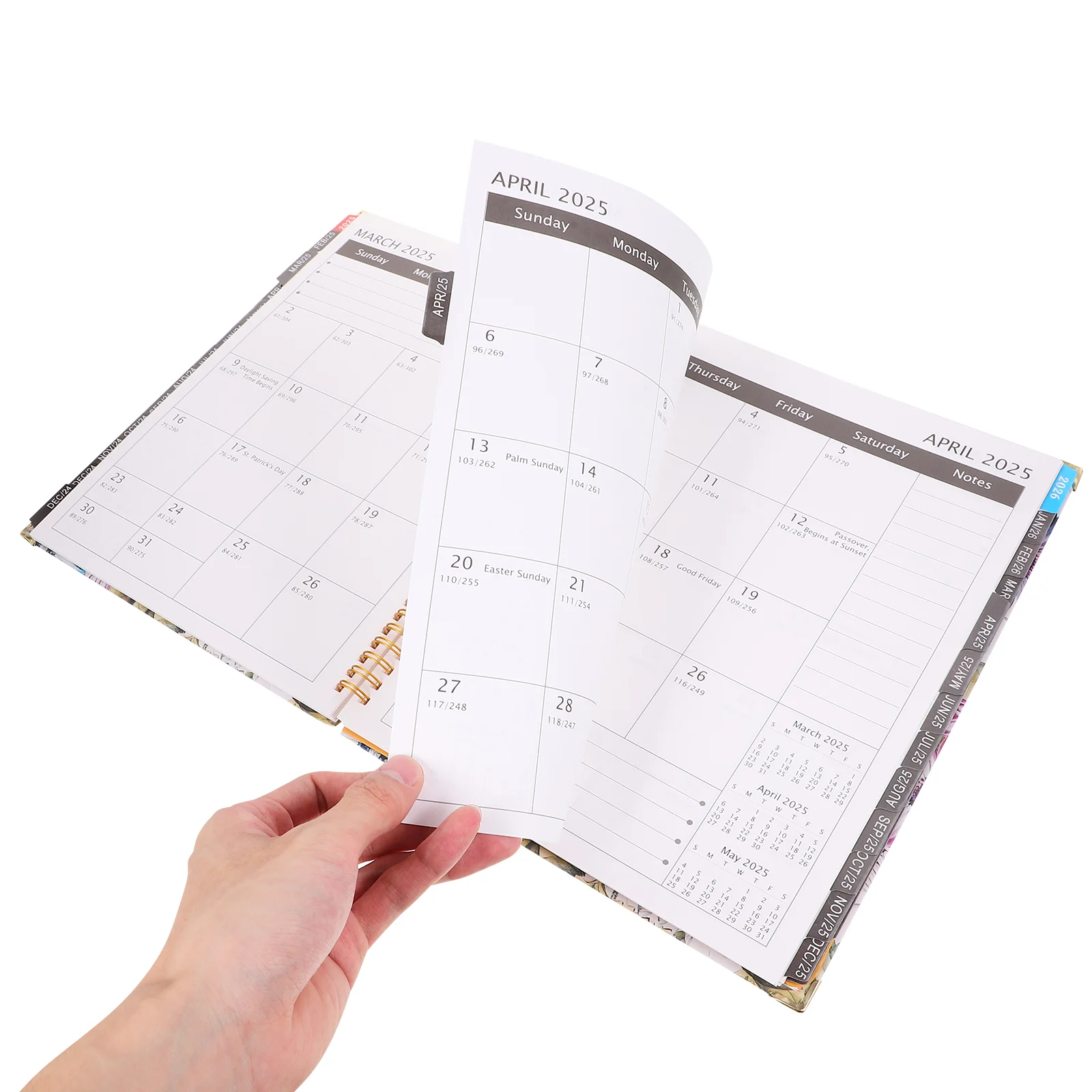 Планировщик на 2024 год в спиральном переплете повестка дня блокнот для