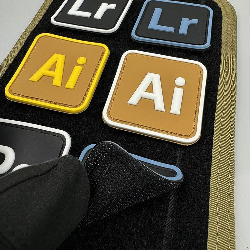 PS AI LR 3D нашивки на липучке из ПВХ для одежды открытом воздухе модный тактический