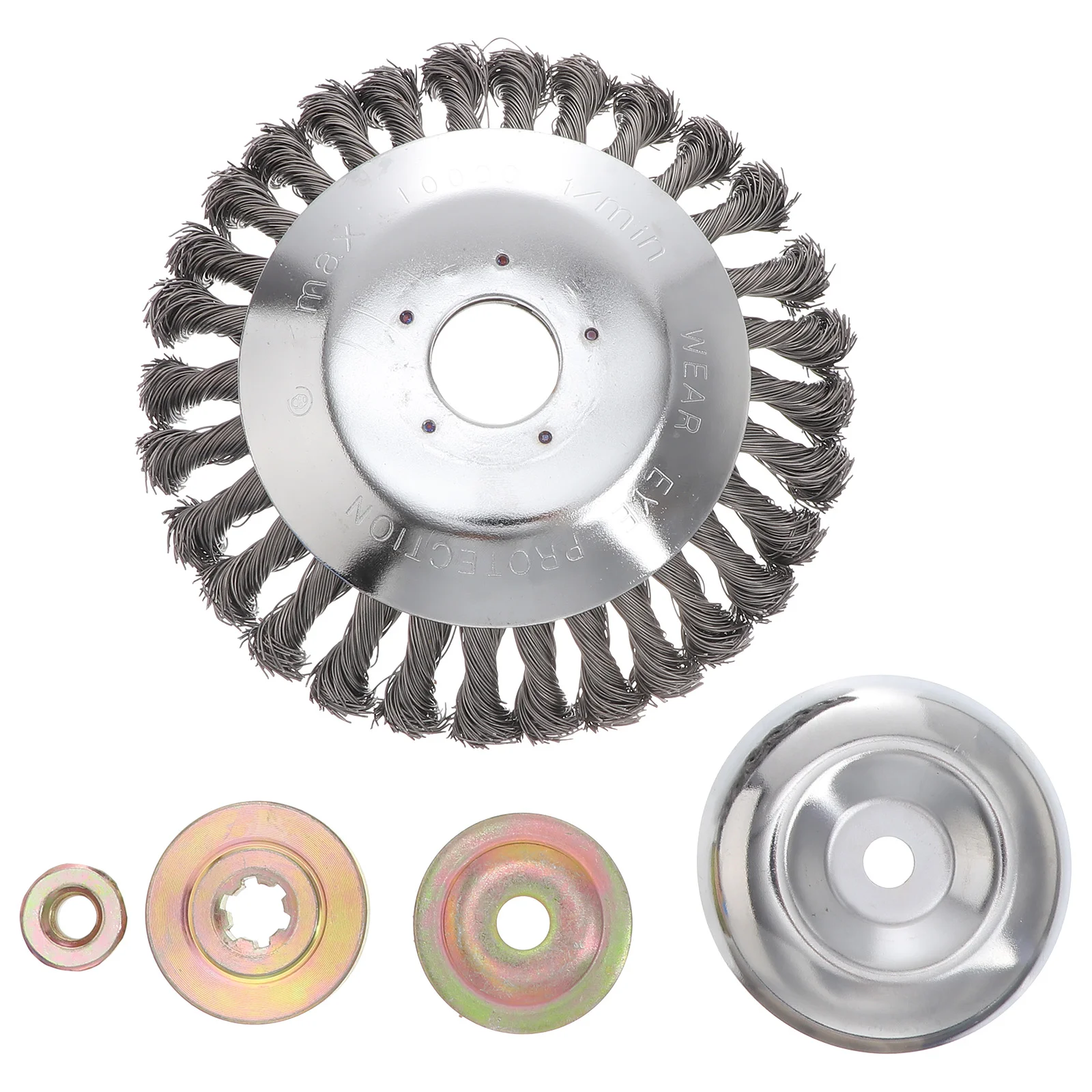 

1 Set Wire Wheel Brush 6 inch Steel Wire Wheel Weeder Repair Part Kit