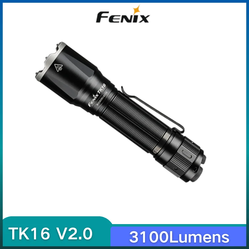 

Fenix TK16 V2.0 Waterproof Rescue Tactical Flashlight 3100Lumens Rechargeable Torch With 18650 5000mAh Battery