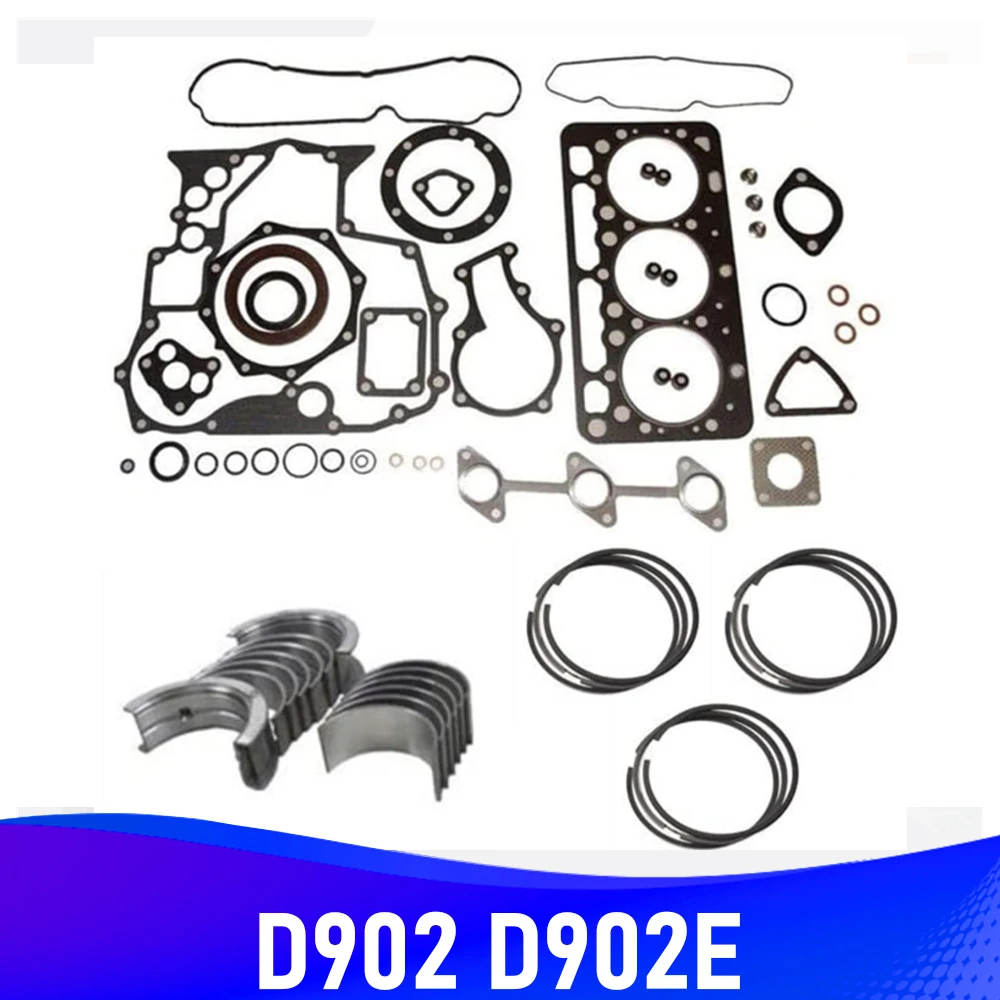 

D902 D902E Overhaul Kit Engine Repair Auto Parts Piston Ring Bearing Gasket