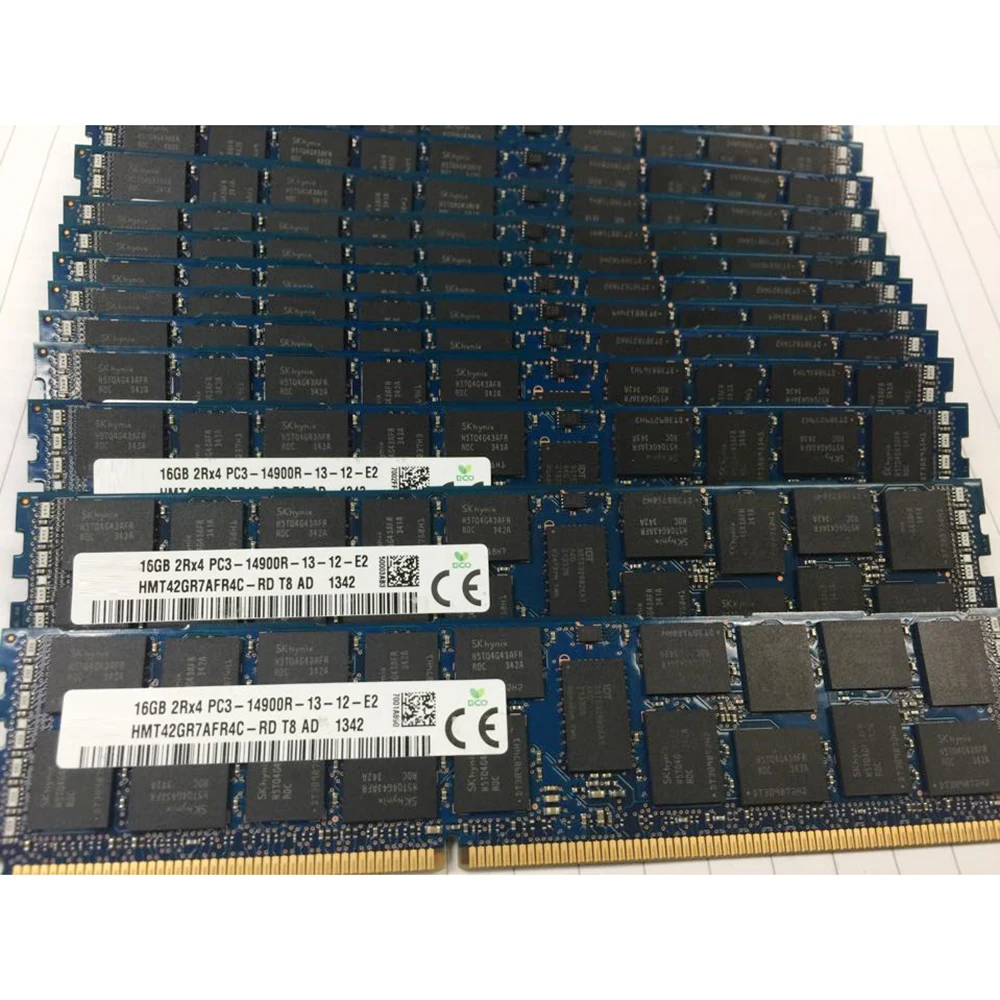 1 шт. для оперативной памяти 16 ГБ 2Rx4 PC3-14900R DDR3 1866 HMT42GR7AFR4C-RD ECC REG серверная память
