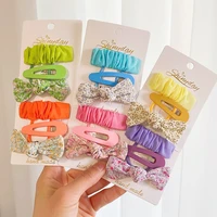 cute hair bands for children kawaii infant hairpin floral princess style kids hairclip girl side bang clip baby accessories 3pcs
