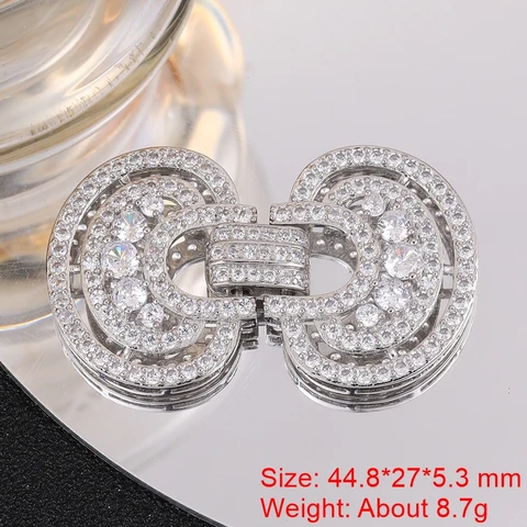 Многорядные застежки Juya из меди с цирконием