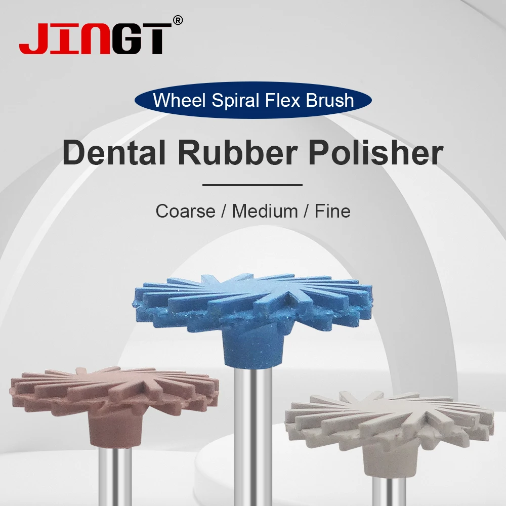 JINGT 3 Pcs Dental Rubber Polisher Composite Resin Polishing