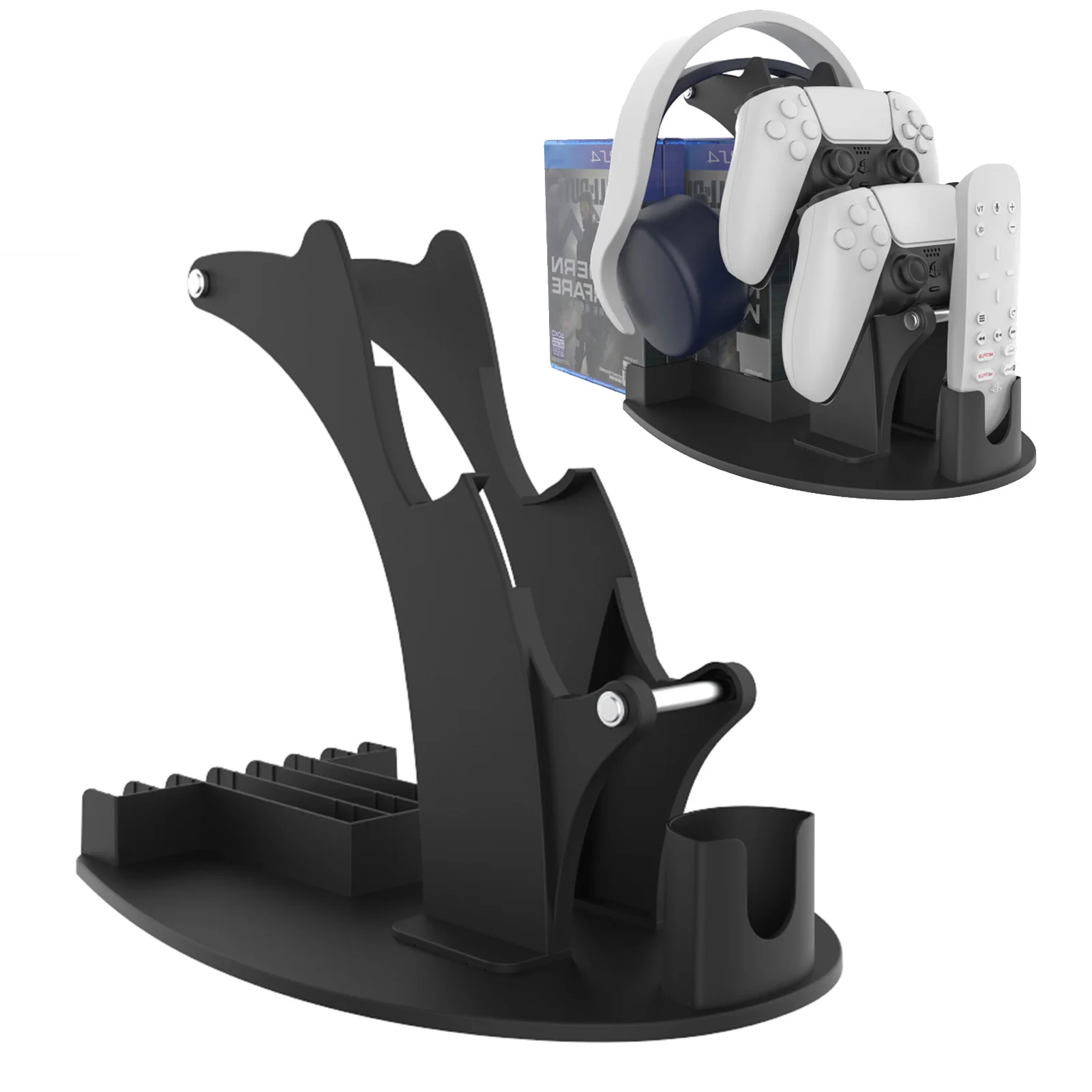 

Practical Gamepad Controller Holder Gaming Headset Storage Holder Practical Desk Gamepad Bracket Compatible With Most Console