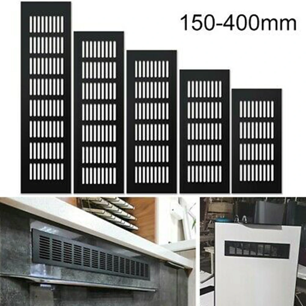 

Aluminum Alloy Air Vent Grille Ventilation Cover For Cabinets Wardrobes Black Rectangular Ventilation Grille Cupboard Accessorie