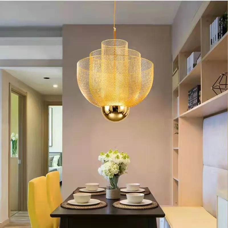 

Modern Fashion Iron Art LED Pendant Lights Creativey Design Hanging Lamps for Living Room Loft Bedroom Foyer Home Decor