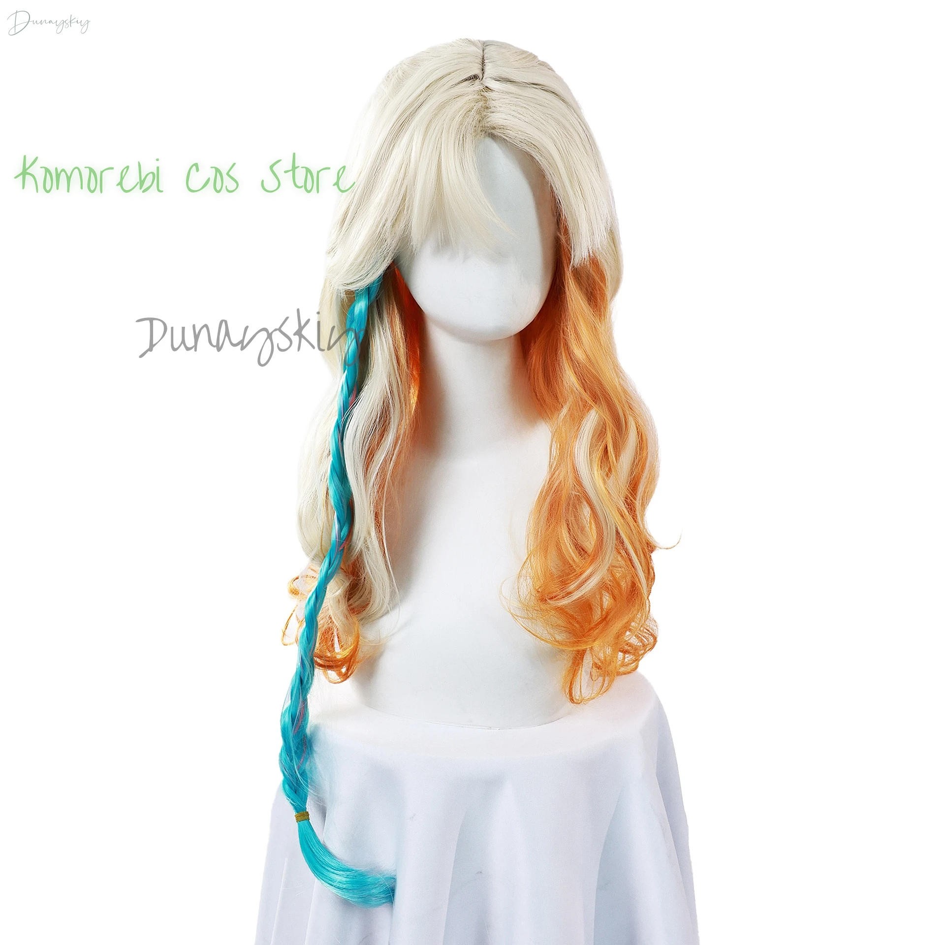 Аниме-игра Genshin Impact Xilonen парик для косплея золотисто-желтый длинные волосы