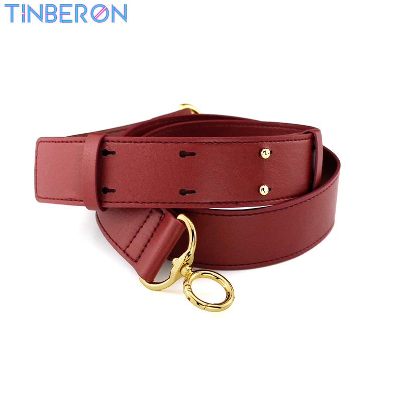 

TINBERON Sale 105cm-123cm Wide Bag Strap Luxury Design Shoulder Strap Crossbody Replace Solid Color Genuine Leather Bag Strap