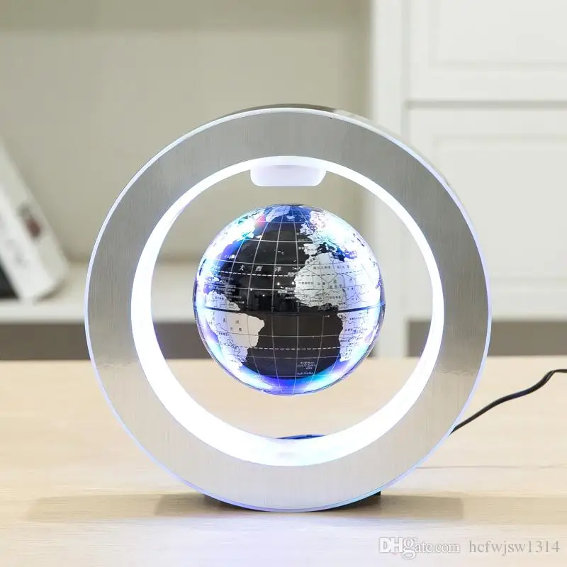 

Magnetic World Globe Magnetic Floating Globe LED Levitating Rotating Tellurion World Map School Office Supply Home Decor