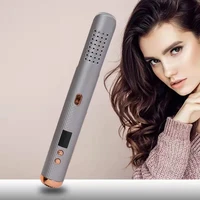portable electric hair straightener straight hair curling dual use household negative ion straightening brush curling brush