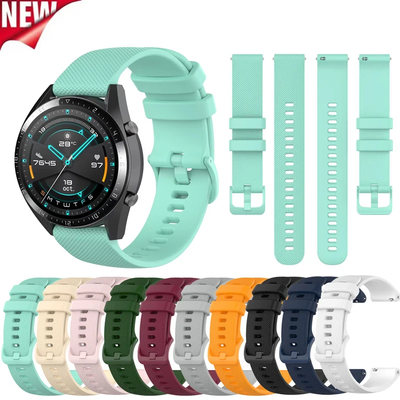 Watch Band for Garmin Vivoactive 3 Venu 2 SQ Vivoactive 4 4S Forerunner 645 245m Silicone Replacement Watchband Accessories