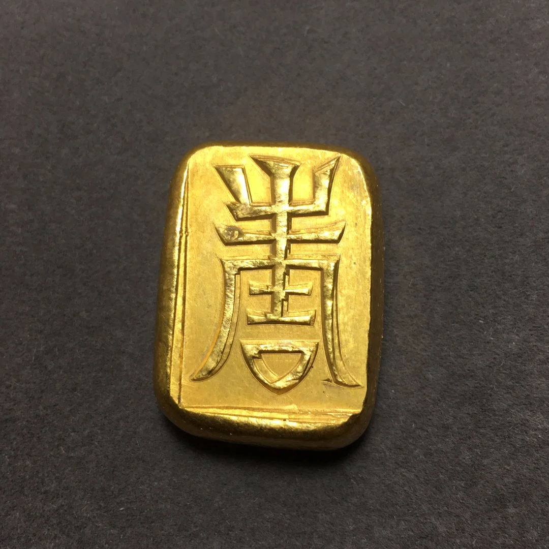 

Изысканный античный Чистая медь Shou символ золотой слиток орнамент