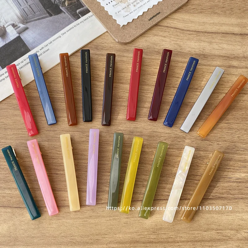 Французская фотография ~ Южная Корея Франция черный край зажим для слов