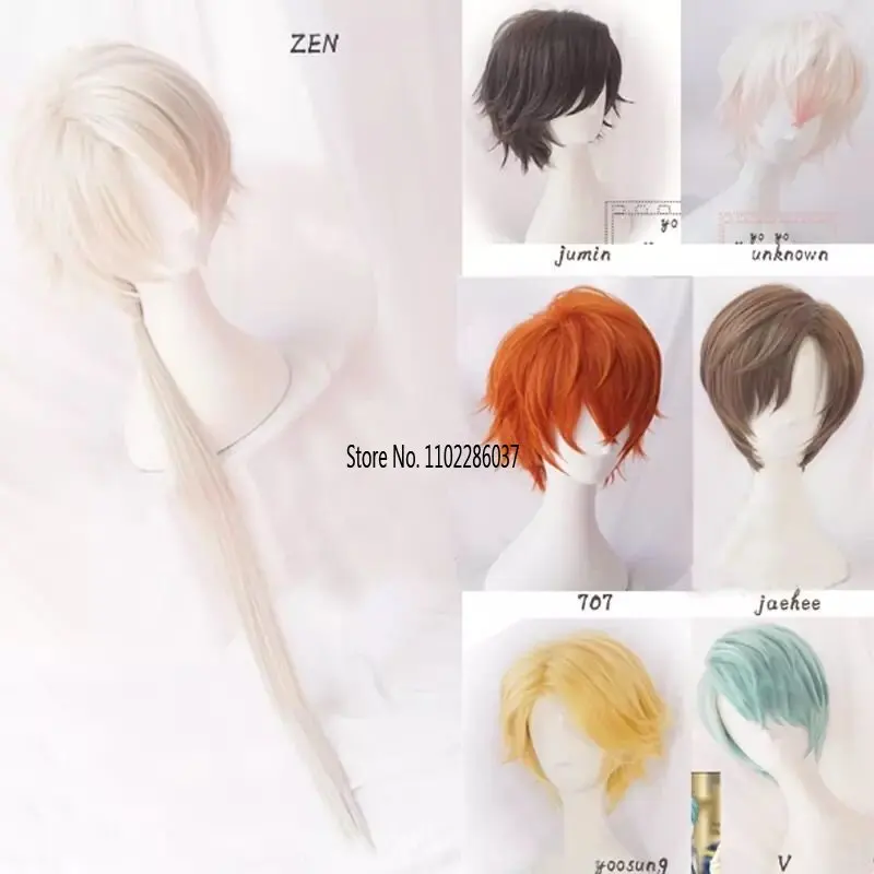 

Парик для косплея в стиле Харадзюку, 707, Choi Yoosung Zen Hair
