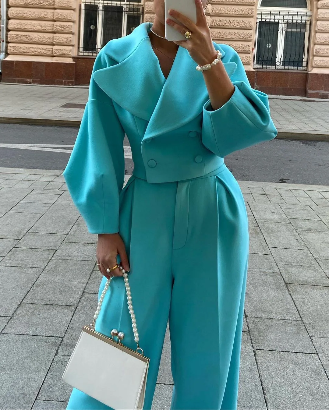 Женский пиджак комплекты брюк из двух предметов однотонные пальто с двойной