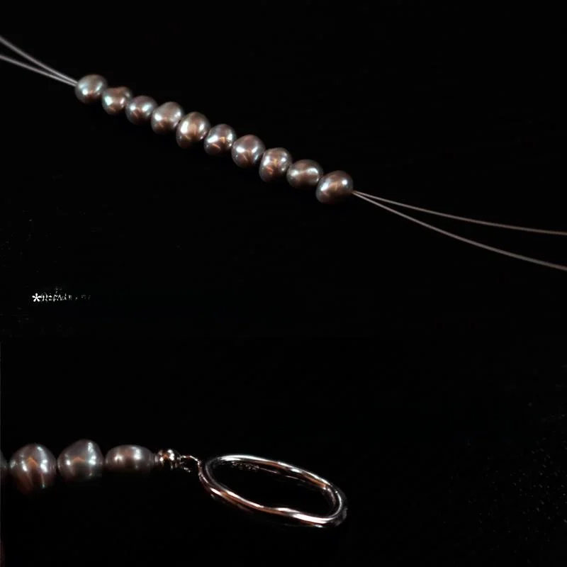 Сломанное серебряное ожерелье из натурального жемчуга действительно многие