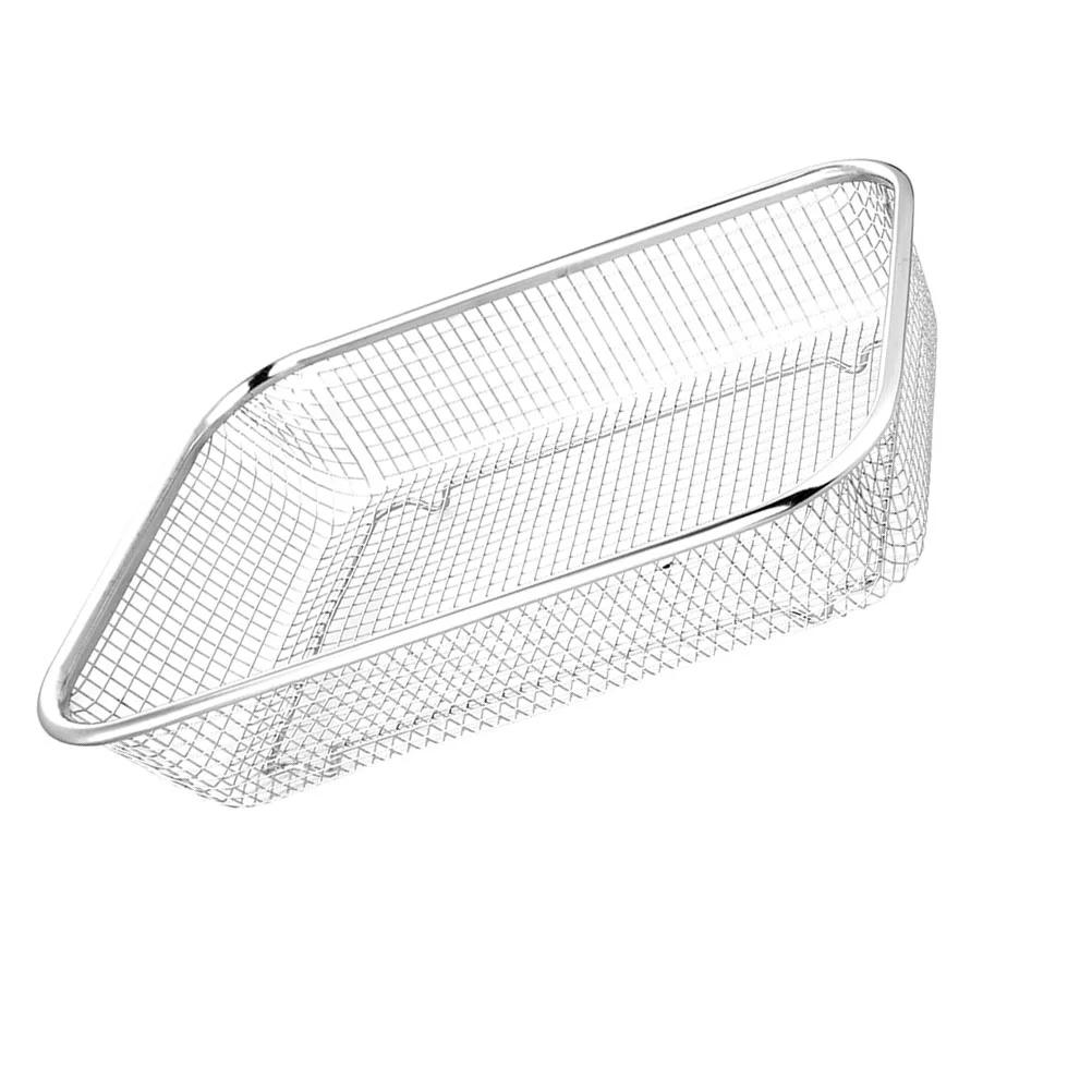 

Drain Basket Stainless Steel Colander Strainer Vegetable Washing Metal Sink Veggies Fruit Perforated Pasta