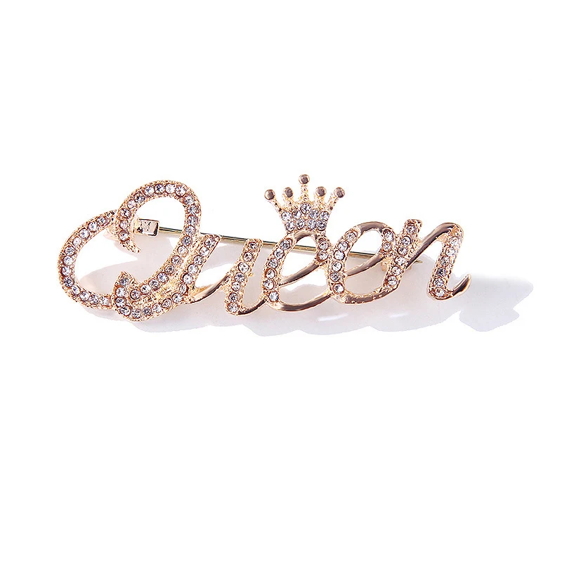 

Queen Crown Brooch Pins for Women Bling Luxury Fashion Rhinestone Brooch Lapel Pins Jewelry Pins Accessories For Dress Clothing