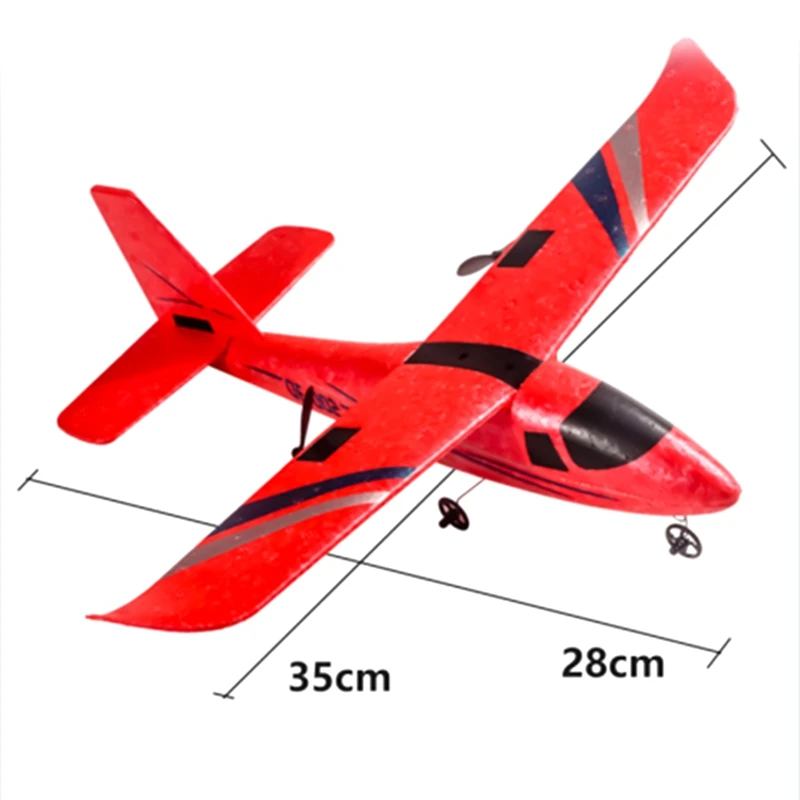 Самолеты DIY RC для детей рандомный самолёт 2 4 ГГц 2-канальный Легко управляемый