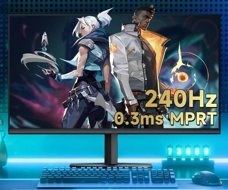 Фото 24-дюймовый игровой монитор 240 Гц для ноутбука, внешний компьютерный экран высокой четкости, безрамочный дисплей №3