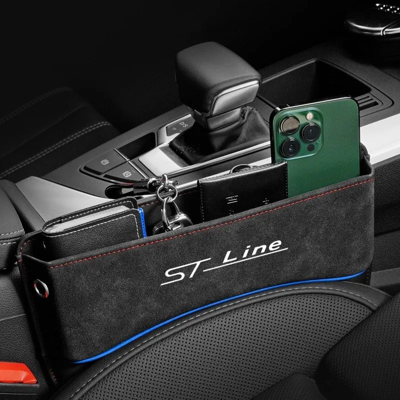 

Fur Leather Car Seats Slit Storage Box Increased Storage Space Seat Organizer For Ford ST LINE Ford FOCUS 2 FOCUS 3 Mondeo