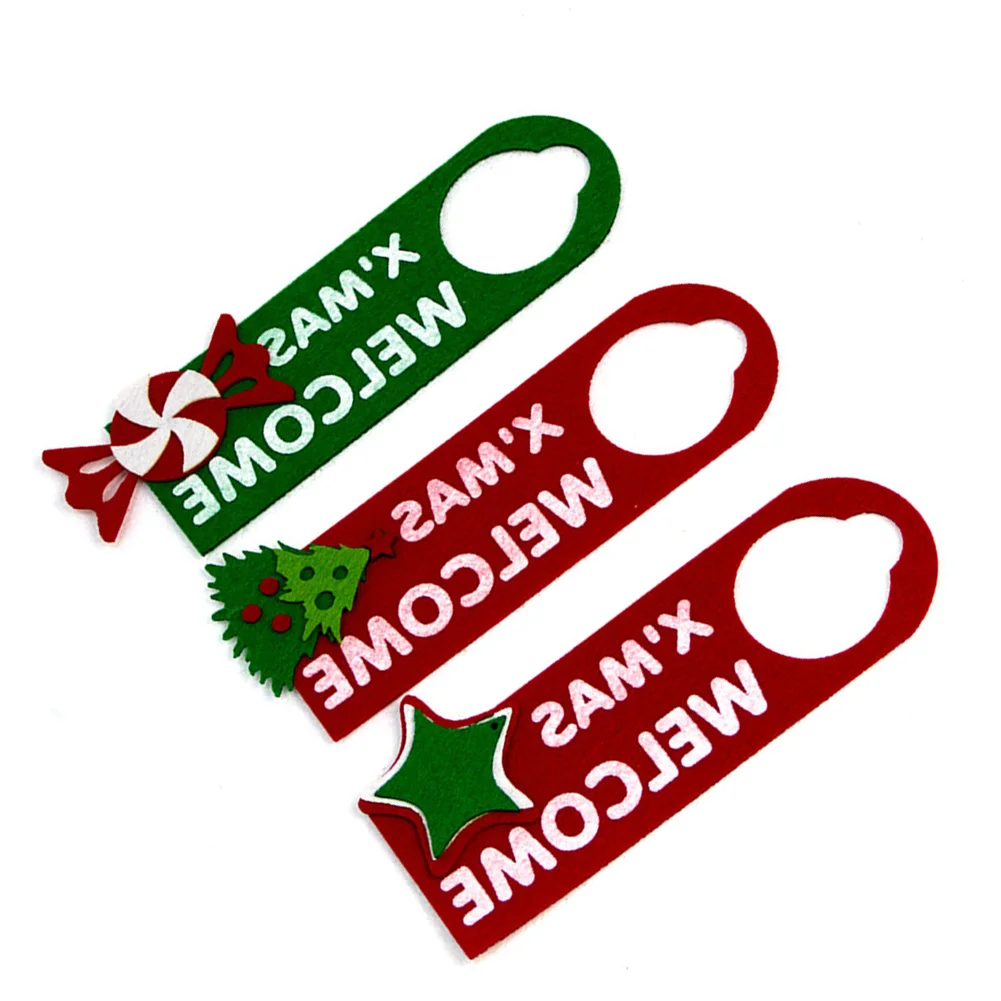 

Christmas Tree Door PlateWooden Door Hanging Ornaments Crafts Christmas New Year Gift Christmas Home Decoration Happy New Year