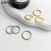 trendy jewelry round zircon rings simply design high quality brass metal golden silvery plated women rings gifts dropshipping