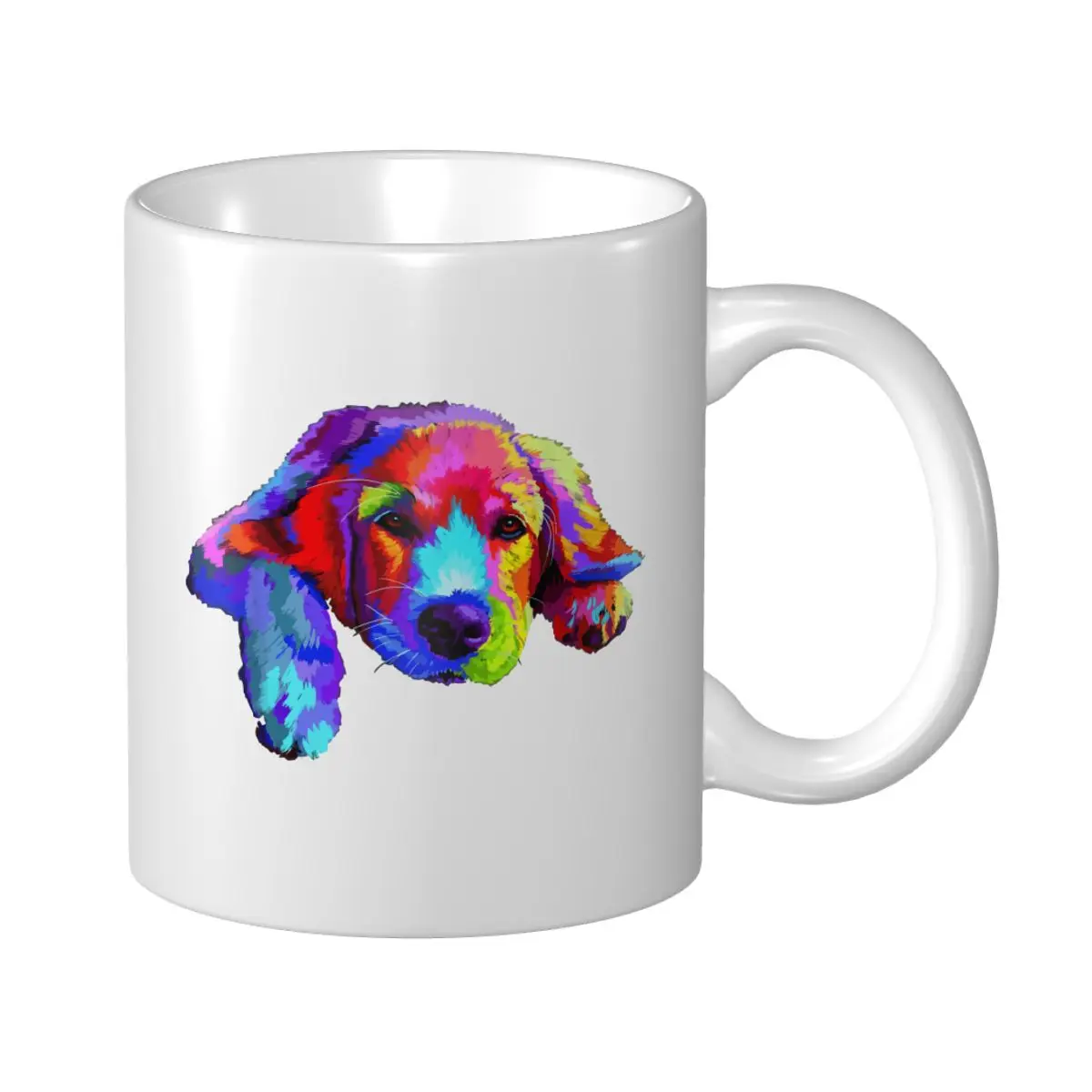 Фото Кружка Mark Cup Golden Retriever, собака, акварель, забавное лицо, кофейные кружки, чашка для чая, молока, воды, дорожные кружки для офиса, дома №1