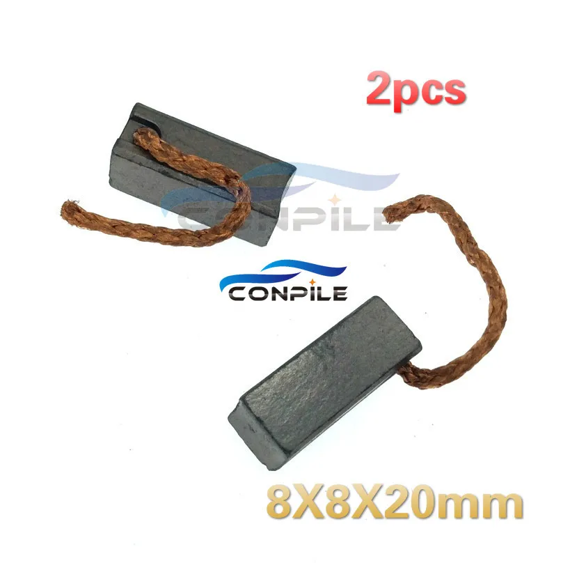 

2 шт., Автомобильный Электрический нагреватель, Угольная щетка 8x8x20 мм