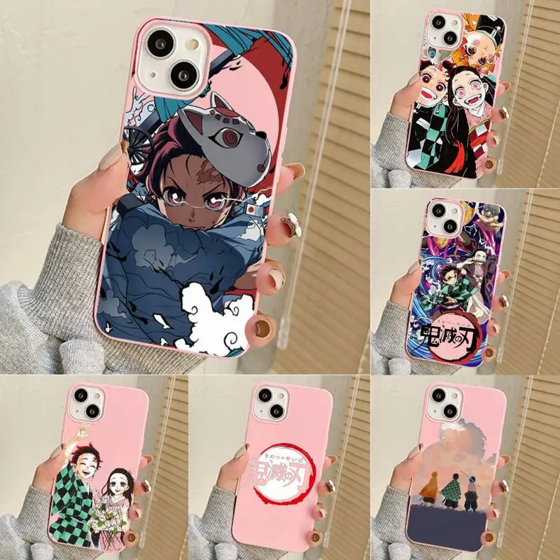 

Cute Japan Demon Slayer Phone Case For Iphone 7 8 Plus X Xr Xs 11 12 13 Se2020 Mini Mobile Iphones 14 Pro Max Case