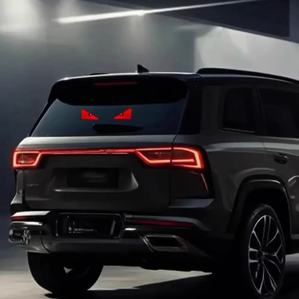 2 шт. автомобильный светодиодный красный декоративный светильник Глаз дьявола