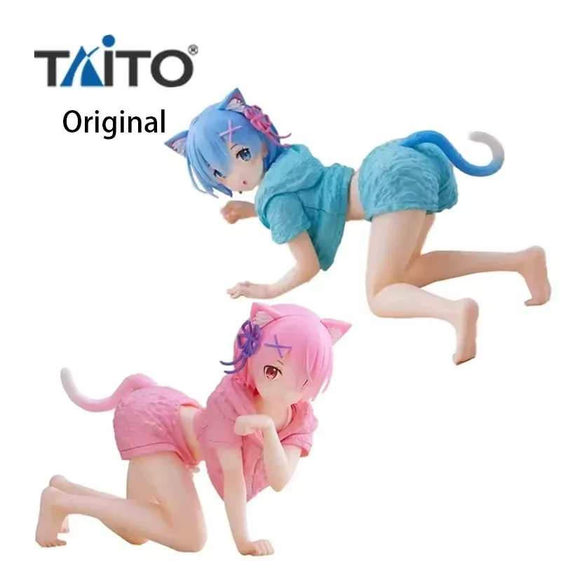 Оригинальная настольная одежда Taito Cute Ram Cat Room Ver. Re:life In A Different World From Zero Kawaii Аниме