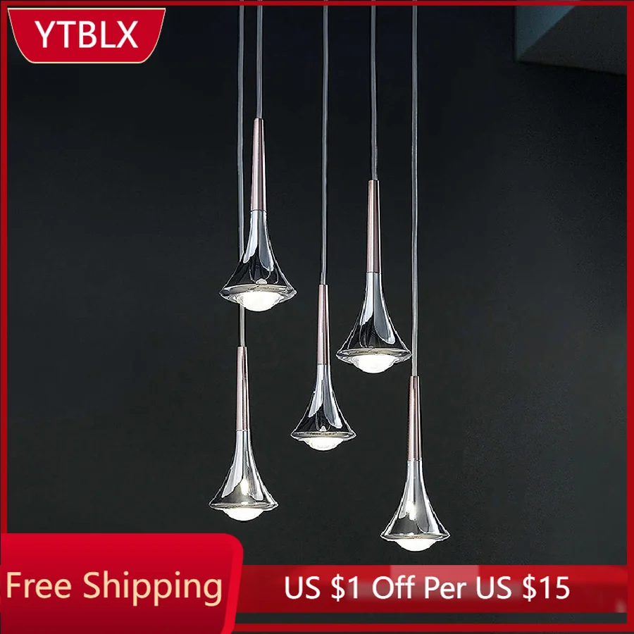 

Современный подвесной светильник, Креативный светодиодный светильник для лестницы, метеорита, обеденного стола, гостиной, спальни