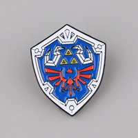 game shield enamel brooch pin backpack hat bag lapel pins badges women mens fashion jewelry accessories new year gifts